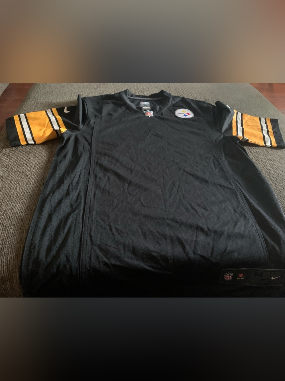 black Nike NFL On Field Pittsburgh Steelers Blank Jersey